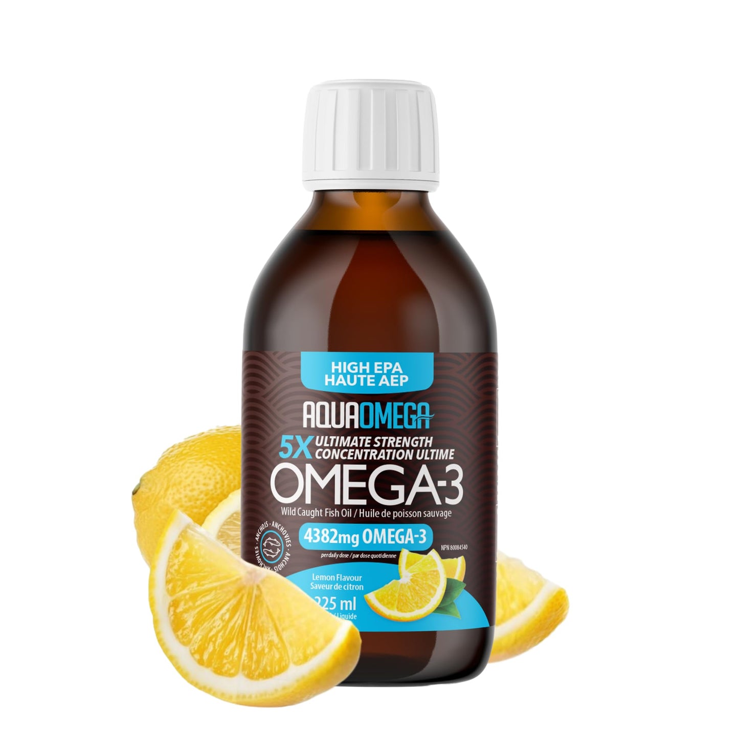 5X Ultimate Strength Omega 3 Fish Oil Liquid with Vitamin D, Burpless Liquid Fish Oil Supplements with High EPA and DHA Omega - dailyvitalstore