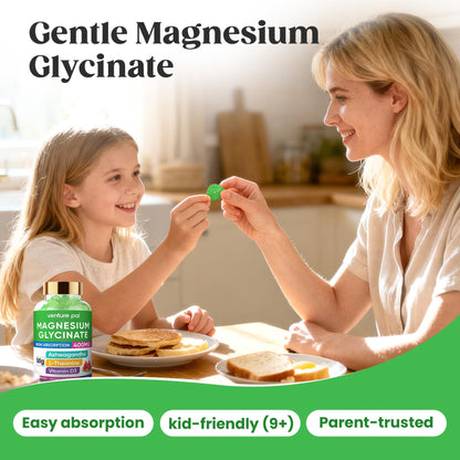 60 Day Supply Magnesium Glycinate 400mg Gummies with Ashwagandha, L-Theanine, CoQ10, Vitamin D3 & B6, Sugar Free Magnesium Gummies for Adults & Kids, Stress Relief, Sleep & Calm, Vegan, Gluten Free - dailyvitalstore