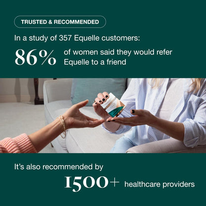 EQUELLE Multi-Symptom Perimenopause & Menopause Relief Relief from Hot Flashes, Muscle Aches & Supports More Sleep. Hormone-Free, Plant-Based S-Equol – 1 Month Supply (60 Tablets)