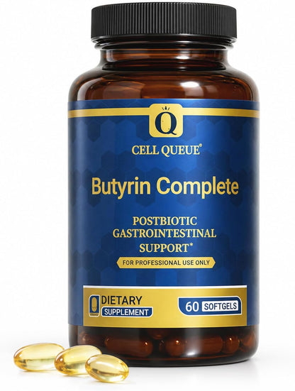 Butyrin Complete Butyrate Supplement with Tributyrin for Gut Health | 3-in-1 Butyric Acid Postbiotic for Healthy Gut Lining, Gut Barrier Integrity, Microbiome Balance & Digestive Wellness