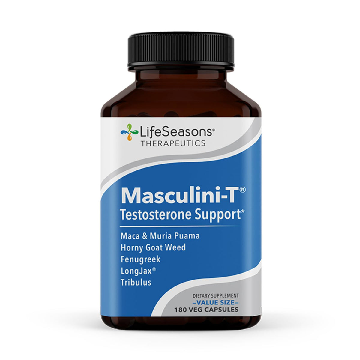 LifeSeasons Masculini-T - Testosterone Support Supplement - Enhances Mental & Physical Aspects of Sexual and Athletic Performance - Supports Normal Erectile Function - Improve Libido - 90 Capsules
