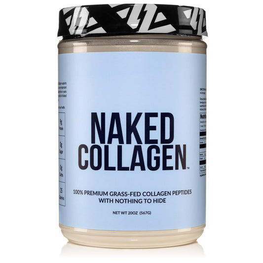 NAKED Collagen Peptides Protein Powder, 60 Servings, Pasture-Raised, Unflavored Grass-Fed Hydrolyzed Collagen Supplement, NSF Certified