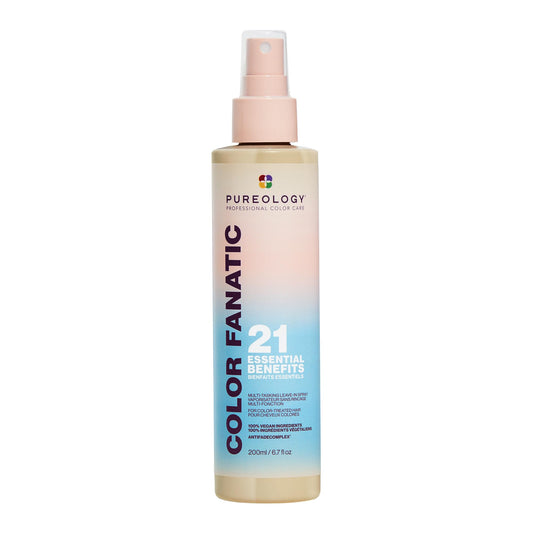 Pureology Color Fanatic Leave In Conditioner - Detangler & Heat Protectant Spray, Provides Hair Shine & Anti-Frizz, Infused with Coconut & Camellia Oils