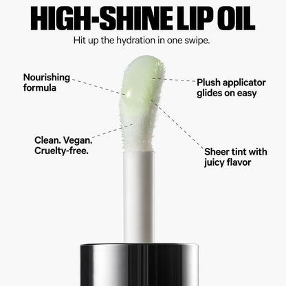 Milk Makeup Mini 12HR Hydro Grip Primer + Full Size KUSH Lip Oil Gift Set – Hydrating Face Primer + Clear Lip Gloss – Travel Friendly, All-Day Wear