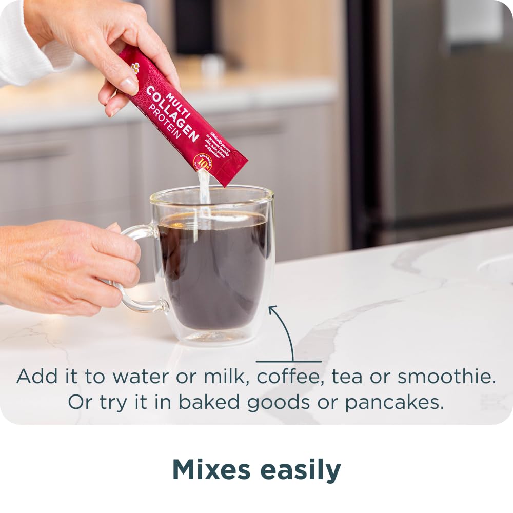 Ancient Nutrition Collagen Peptides Powder, Multi Collagen Protein, Women & Men, Vitamin C, Probiotics, Hydrolyzed Collagen, Supports Skin