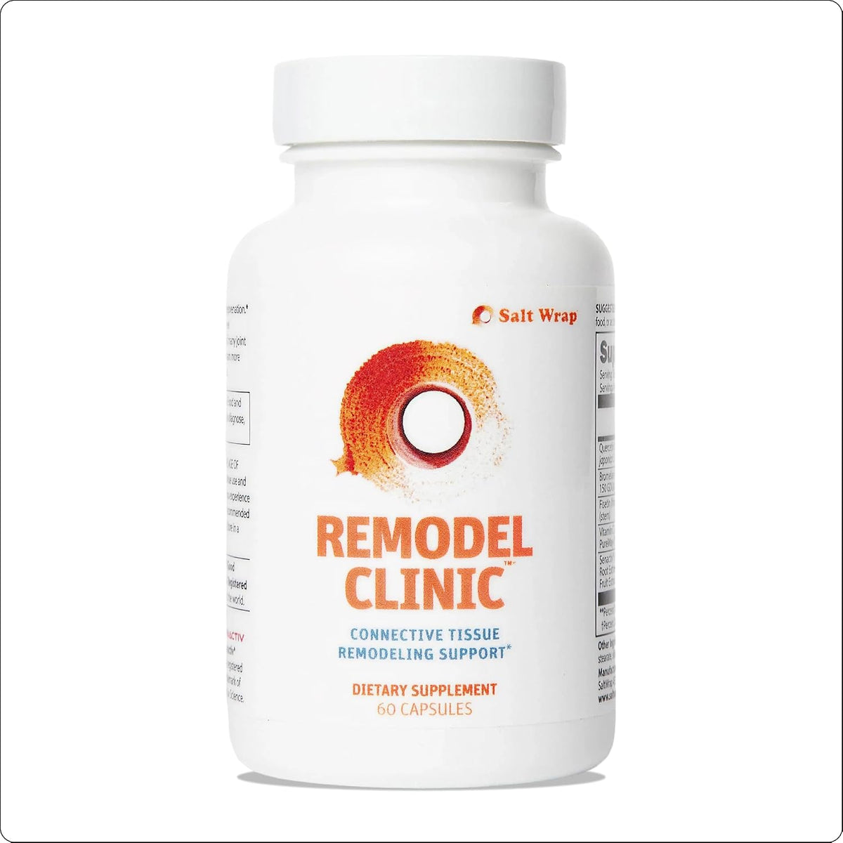 SaltWrap Remodel Clinic Joint Mobility Supplement, 60 Caps | Made in USA, with Quercetin, Bromelain, Fisetin and Senactiv Senolytic Complex for Senescent Cell Clearance & Tissue Recovery