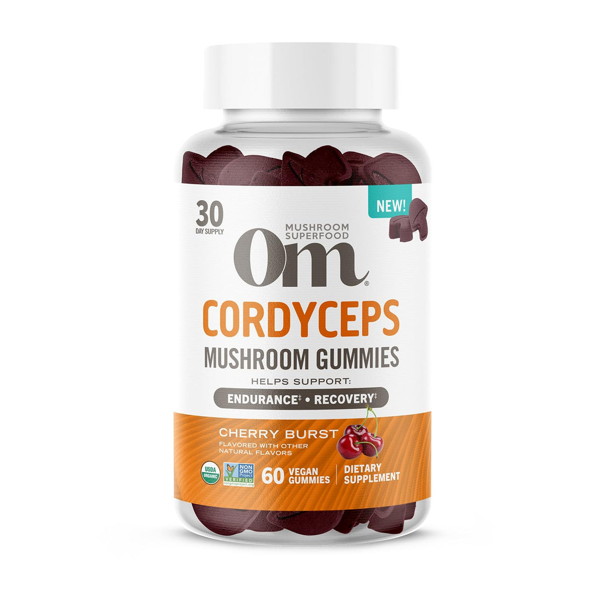 OM MUSHROOM SUPERFOOD Master Blend Mushroom Gummies – Organic 10-Mushroom Complex with Ashwagandha – Supports Immunity, Gut Health & Stress Relief – Mixed Berry Flavor – 28 Servings, 56 Count.