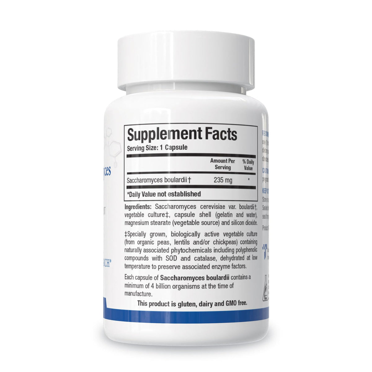Biotics Research Saccharomyces boulardii Probiotics Supplement - 235 mg/Serving- Supports GI Health Microbial Balance, Healthy Immune & Pathway Responses - Dairy-Free, Temperature-Stable - 60 Capsules