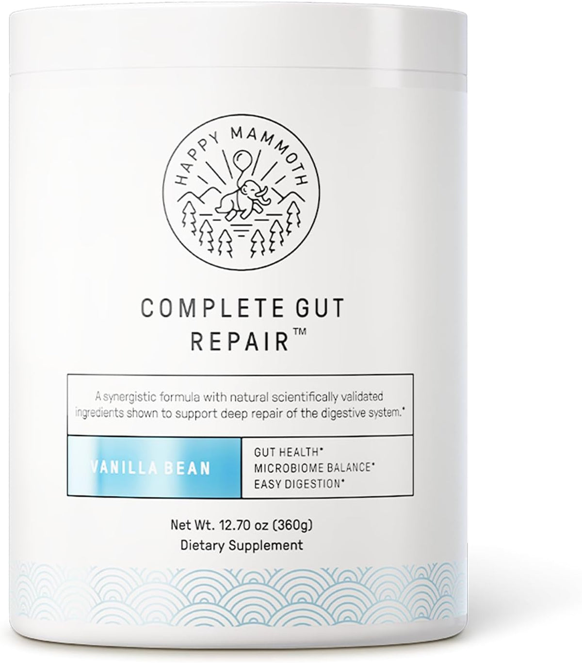 Happy Mammoth Complete Gut Repair for Bloating, Gut Health, Skin & Joints