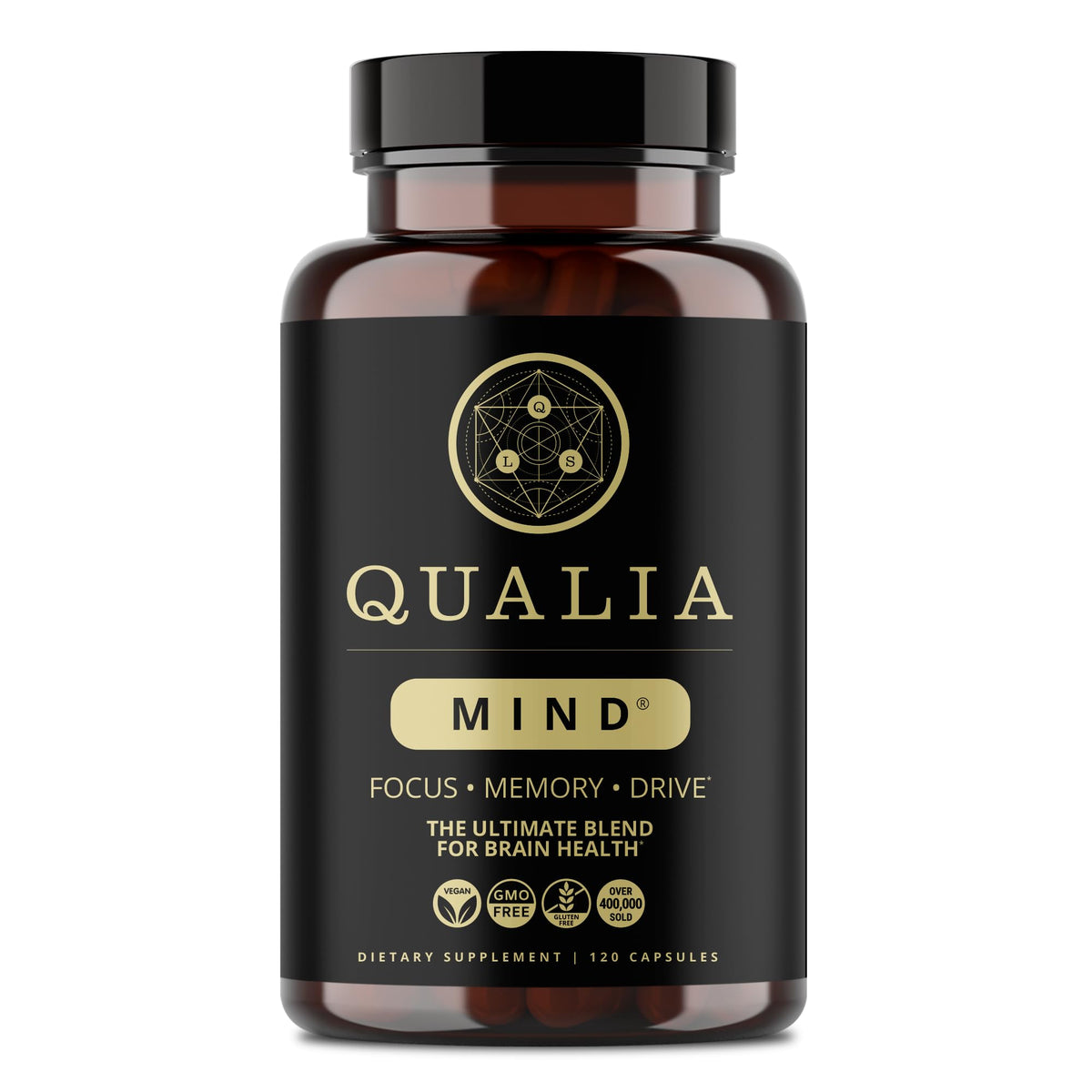 Qualia Mind | The Ultimate Blend for Brain Health* | Doctor-Formulated Nootropic to Fuel Focus & Concentration* | Supports Long Term Brain Health| Maintain Drive & Productivity