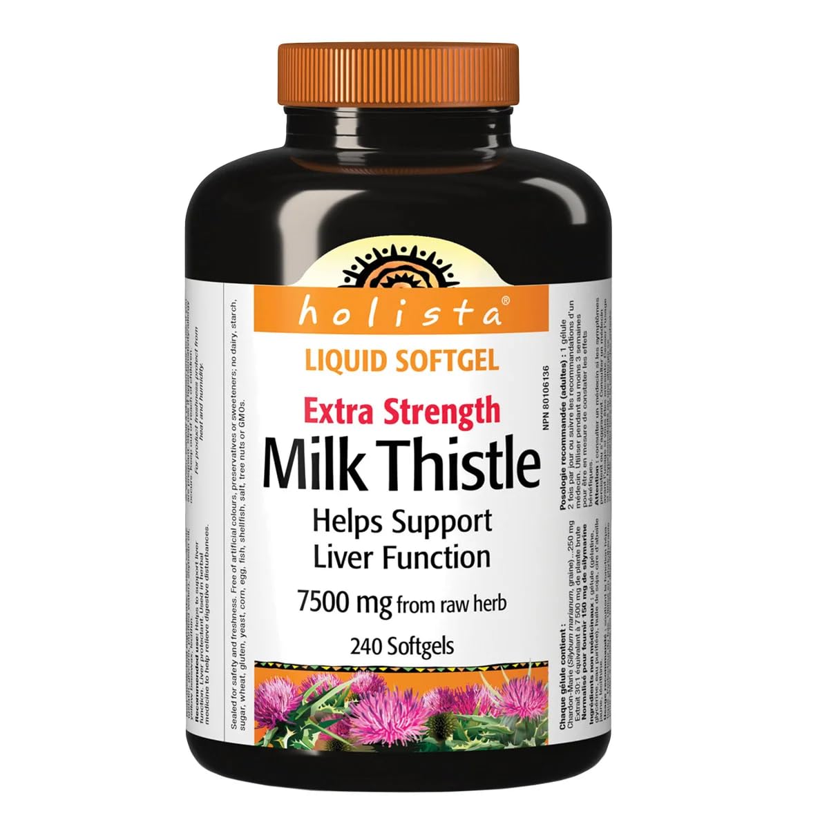 Holista Milk Thistle 250mg, 240 Capsules