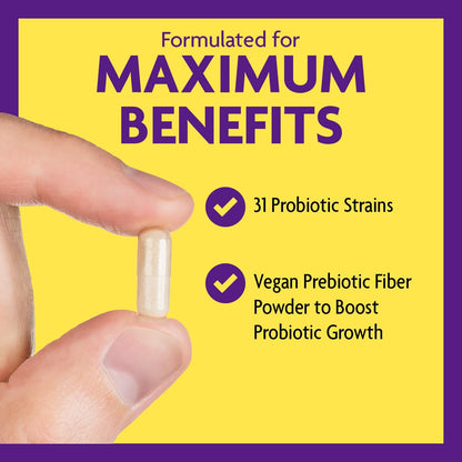 InnovixLabs Probiotic & Prebiotic Bundle Multi-Strain Probiotic (60 Time-Release Capsules) Prebiotic Fiber Powder (30-Day Supply). Boost Probiotic Growth for Gut and Immune Health.*
