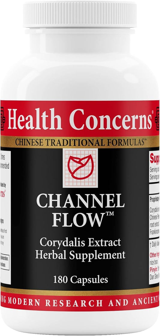 Health Concerns Channel Flow – Muscle Relaxation & Pain Support Supplement for Men & Women – Corydalis Root Extract – Chinese Herbal Formula for Headaches, Joint & Menstrual Discomfort – 180 Capsules Health ConcernsBuy Supplements Australia