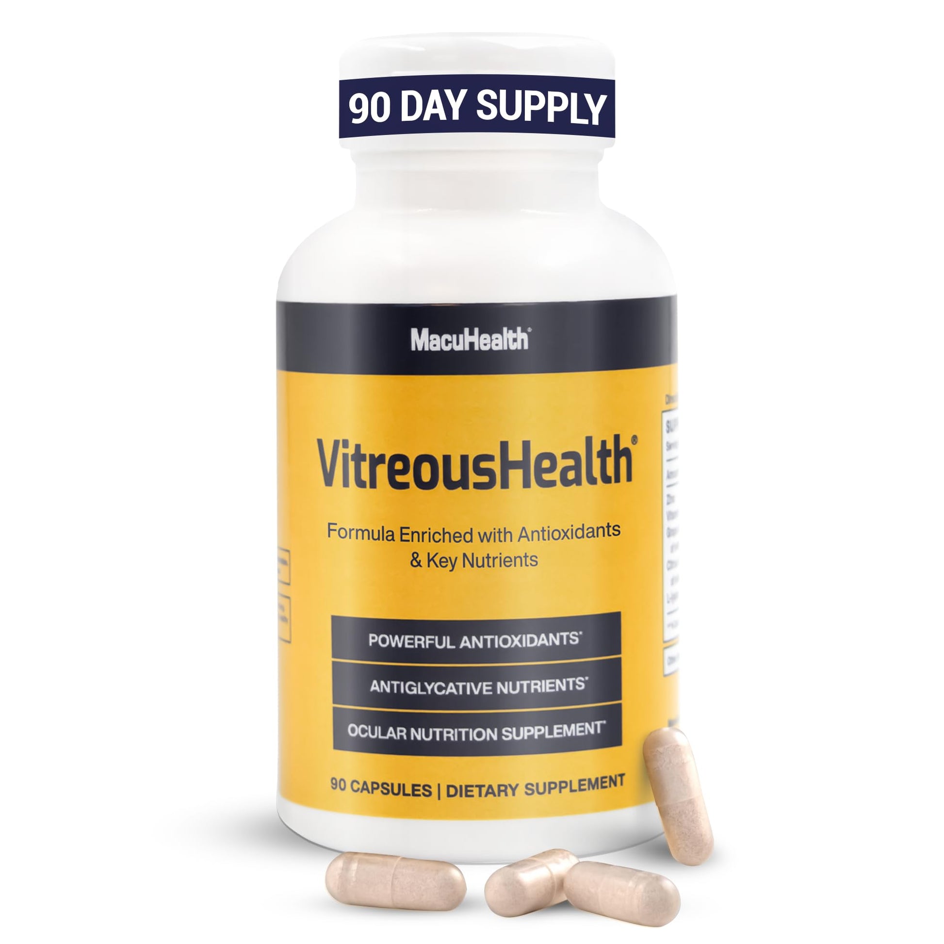 Macuhealth VitreousHealth Evidence-Based Eye Supplement - 90 Capsules MacuhealthBuy Supplements Australia