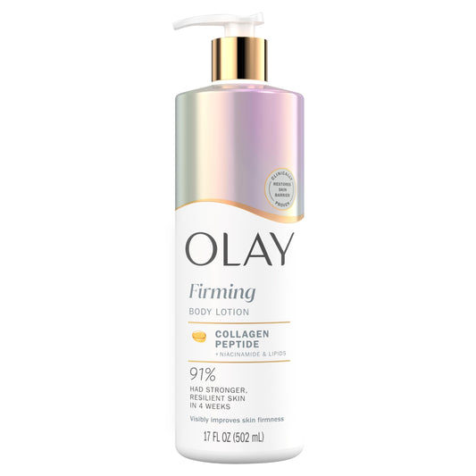 Olay Body Lotion for Women, Firming with Collagen Peptides Serum, Visibly Firmer Skin