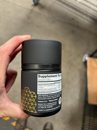 HPN PA(7) Phosphatidic Acid Muscle Builder Top Natural Muscle Builder - Boost mTOR | Build Mass and Strength from Your Workout | 10 Day Supply | Mediator phosphatidic acid with L-leucine supports protein synthesis, lean muscle and strength from training;