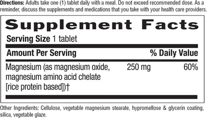 Country Life Chelated Magnesium 250 mg, 240 Tablets