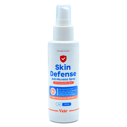 vetr Skin Relief Hydrocortisone Spray for Dogs - Topical Support for Itchy Skin and Hot Spots - 4 oz (120mL) - Vet-Formulated in USA