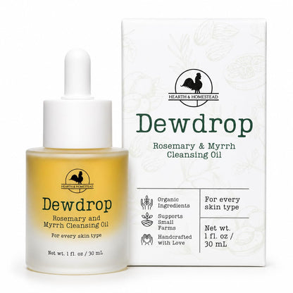 Hearth & Homestead Dewdrop Oil Cleanser - Gentle Makeup Remover, 1oz
