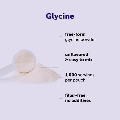 Micro Ingredients Glycine Powder, 1KG (2.2 Pounds), Glycine 1000mg Per Serving, Water Soluble and Product of USA