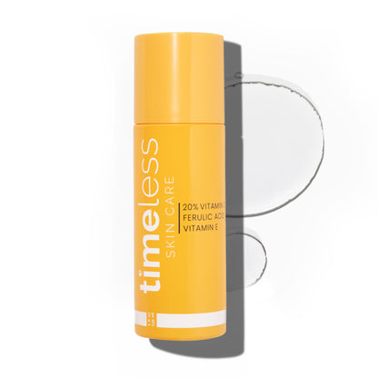 Timeless Skin Care Vitamin C Serum with Vitamin E & Ferulic Acid - Brightening Serum - for Oily & Dry Skin - Fragrance-Free - 4 oz