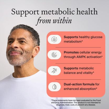 OMRE Berberine Dual-Action Formula with Phytosome (1000mg Total Berberine) - Support Metabolic and Heart Health, Gluten-Free - 30 Servings