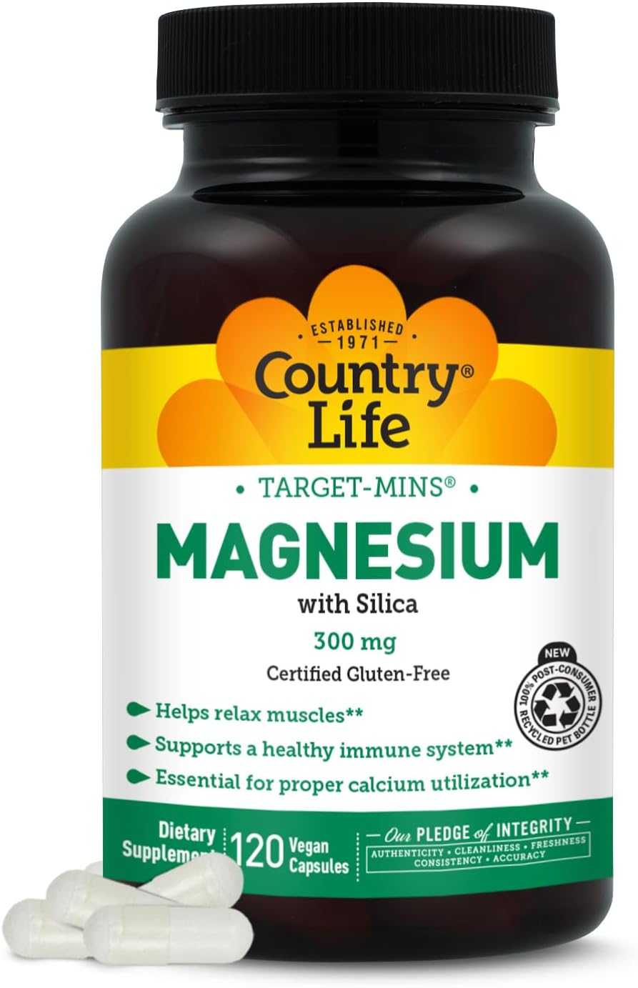 Target-Mins Magnesium with Silica 300 mg 120 Vegetarian Capsules