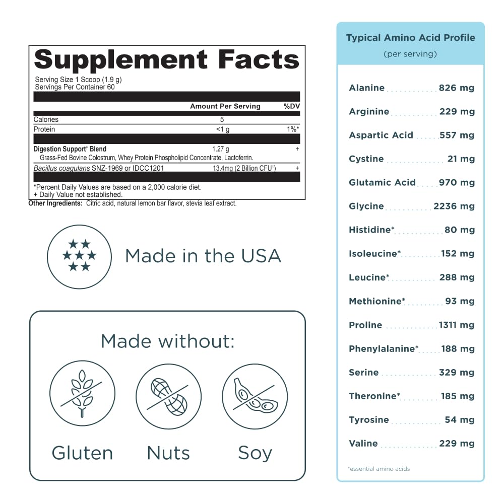 Ancient Nutrition Colostrum Superfood Powder, Grass Fed Bovine Colostrum, Supports Healthy Gut Microbiome and Immune System