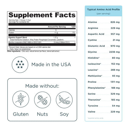 Ancient Nutrition Colostrum Superfood Powder, Grass Fed Bovine Colostrum, Supports Healthy Gut Microbiome and Immune System