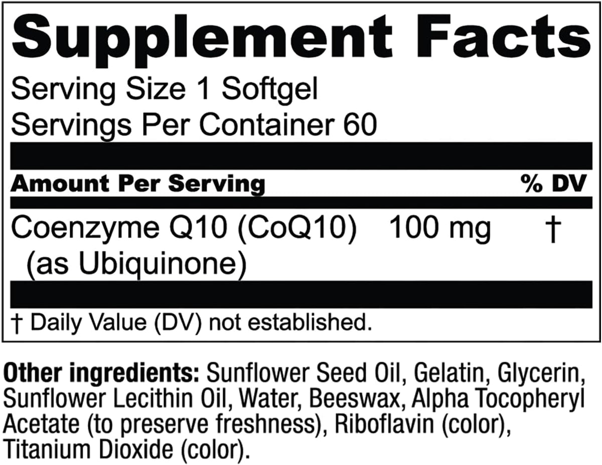 Live Conscious CoQWell - CoQ10 Heart, Brain, and Vascular Health Support, Coenzyme Q10 Ubiquinone - 60 Softgels - 60 Day Supply