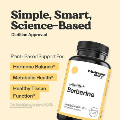 Zinc & Magnesium + Berberine | Zinc Picolinate Magnesium Glycinate Supplements with Vitamin B6 + Berberine 1500mg HCl Supplement | Reproductive Health, Hormone Balance & Immune Support | 30 Day Supply