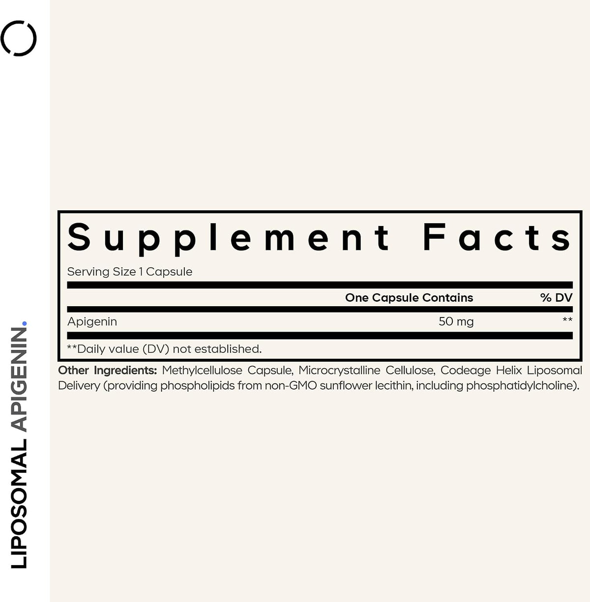 Codeage Liposomal Apigenin Supplement, Chamomile Extract, 90 Capsules | NSF Certified - Liposomal apigenin capsules, botanical calm from chamomile, with phospholipid complex.