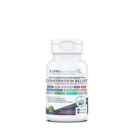 KAPPA NUTRITION Constipation Relief Supplement – Gentle Colon Cleanse for Regularity & Gut Health – Non-Habit Forming Formula with Fiber, Herbs & Probiotics – Non-GMO, 60 Capsules KAPPA NUTRITIONBuy Supplements Australia