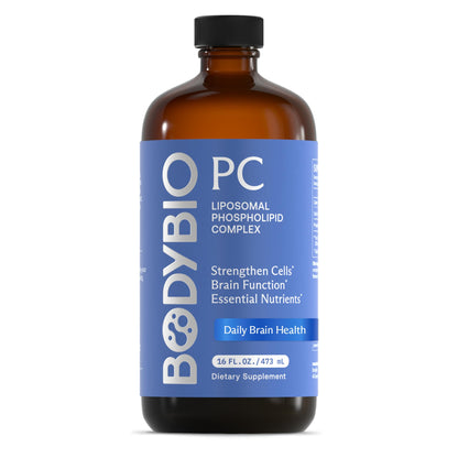 BodyBio PC - Phosphatidylcholine for Brain, Cellular & Cognitive Health | Mental Clarity, Healthy Aging & Gentle Daily Detox