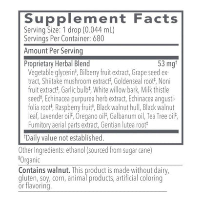 Biocidin Liquid Formula - Biocidin Broad-Spectrum Botanical Drops for Microbiome Balance - Biofilm Buster Support and Gut Detox Cleanse Routine