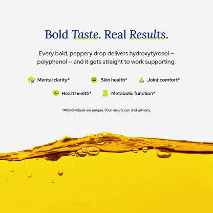 Gundry MD® Organic Extra Virgin Polyphenol-Rich Moroccan Olive Oil | Robust & Peppery Flavor, Cold Pressed, Wellness Supplement, USDA Organic, Best Results when Consumed as Supplement Shot