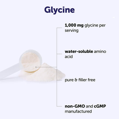 Micro Ingredients Glycine Powder, 1KG (2.2 Pounds), Glycine 1000mg Per Serving, Water Soluble and Product of USA