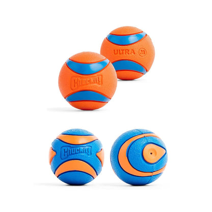 Chuckit! Ultra Ball Dog Toy, Durable Rubber, Medium 2.5-in, 2 Pack | Made from Durable Rubber with an Extra-Thick Core, This Bouncy Fetch Ball Floats in Water for Lasting Games of Fetch
