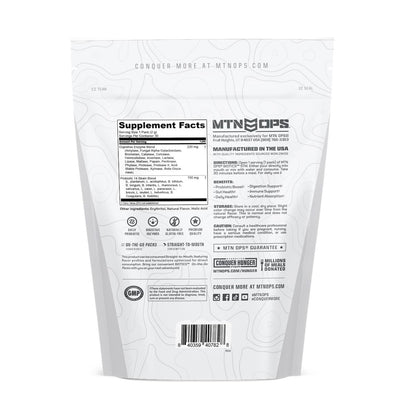 MTN OPS Biotics STM On‑the‑Go Probiotic Supplement for Gut Health, Digestion & Immune Support – Sugar‑Free, Natural Flavors Variety Pack, 30 Servings – Fast, Convenient Daily Gut Health Formula