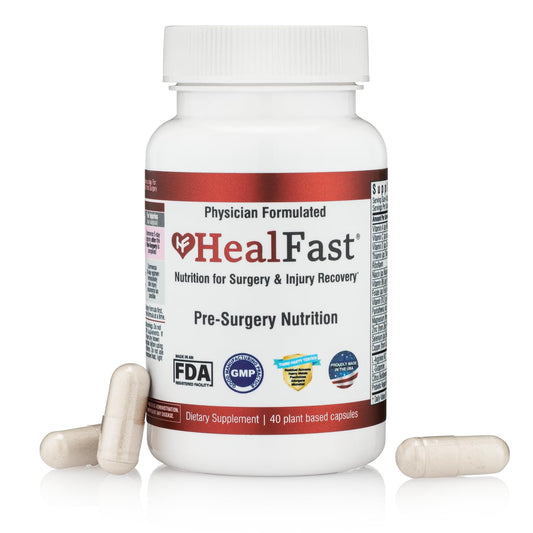 HealFast Surgery & Injury Recovery Supplement (Pre-Op): Quercetin, Probiotics Supplement for Wound, Liposuction, Tummy Tuck, and BBL Post Surgery Supplies HealFastBuy Supplements Australia