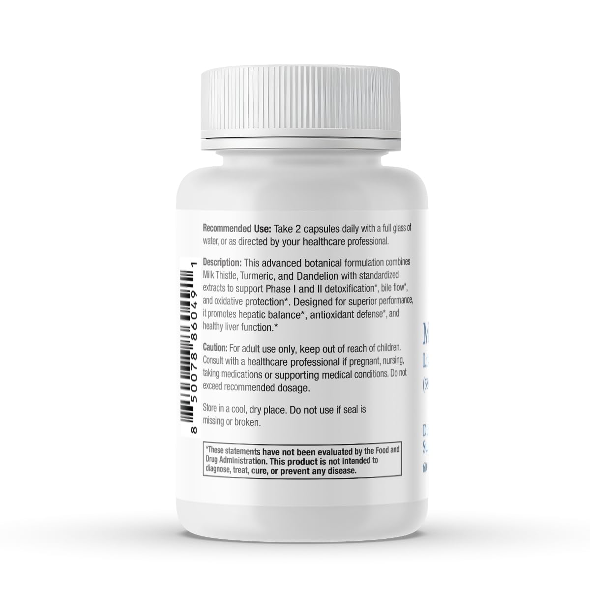 Milk Thistle Liver Detox Complex – Clinical-Grade Liver Support Supplement with Turmeric, Dandelion, Beet, Picrorhiza, Black Pepper – Phase I & II Detox