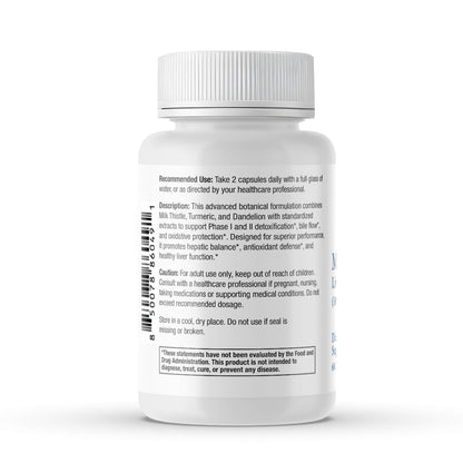 Milk Thistle Liver Detox Complex – Clinical-Grade Liver Support Supplement with Turmeric, Dandelion, Beet, Picrorhiza, Black Pepper – Phase I & II Detox