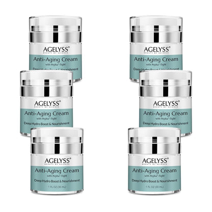 Agelyss Anti-Aging Cream With Pepha-Tight - For Wrinkles & Fine Lines - Paraben-Free, Cruelty-Free, Vegan - 1 fl oz. - Pack of 1