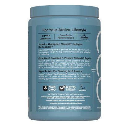 NeoCell Collagen Bio-Peptides Powder | 10oz | Super Hair, Skin, and Nails | Superior Absorption | Grassfed Protein Supplement