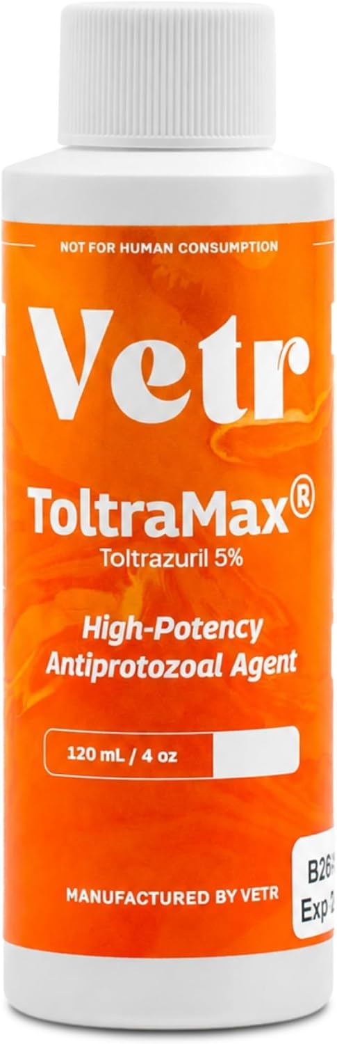 Toltrazuril, Apple Flavored 5.0% for Horses, Dogs, Cats, 120mL/4 Ounce, for Non-Food Chain Animals