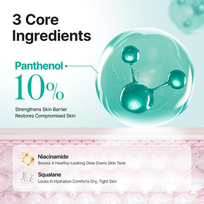PURITO Panthenol 10% Barrier Cream | Face Moisturizer for Skin Barrier Repair | All skin types, sensitive and blemish-prone skin | Non-Comedogenic,