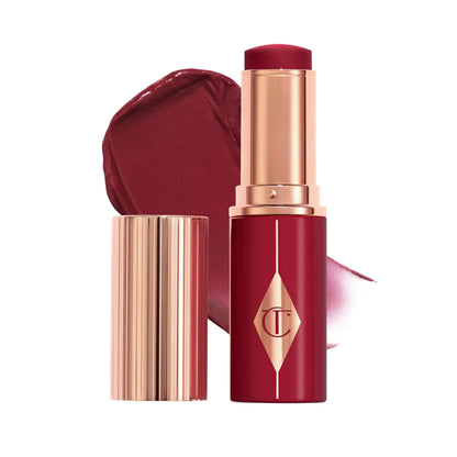 Charlotte Tilbury Unreal Healthy Glow Blush Stick - Buildable Cream Makeup with a Skincare-Infused Formula - Easy to Use, Blendable & Leaves Skin with a Luminous Sheen - Berry Glow