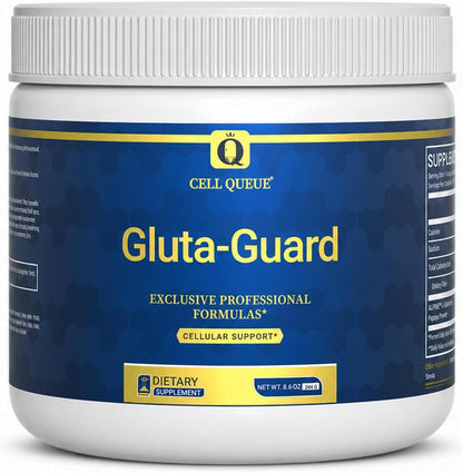 Gluta-Guard L-Glutamine Powder with Papaya Powder & Acacia Fiber | Triple-Action Gut Health & Digestive Support, Gut Lining, GI Health & Regularity, Prebiotic Fiber Supplement, 30 Servings