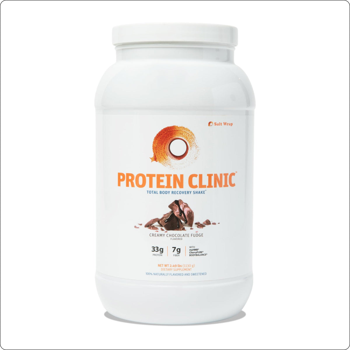 Protein Clinic - Collagen Protein Powder Recovery Shake, Vanilla | Dairy-Free with myHMB, CherryPURE and Prebiotic Fiber for Muscle, Joint and Digestive Support, Vitamin D3 and K2