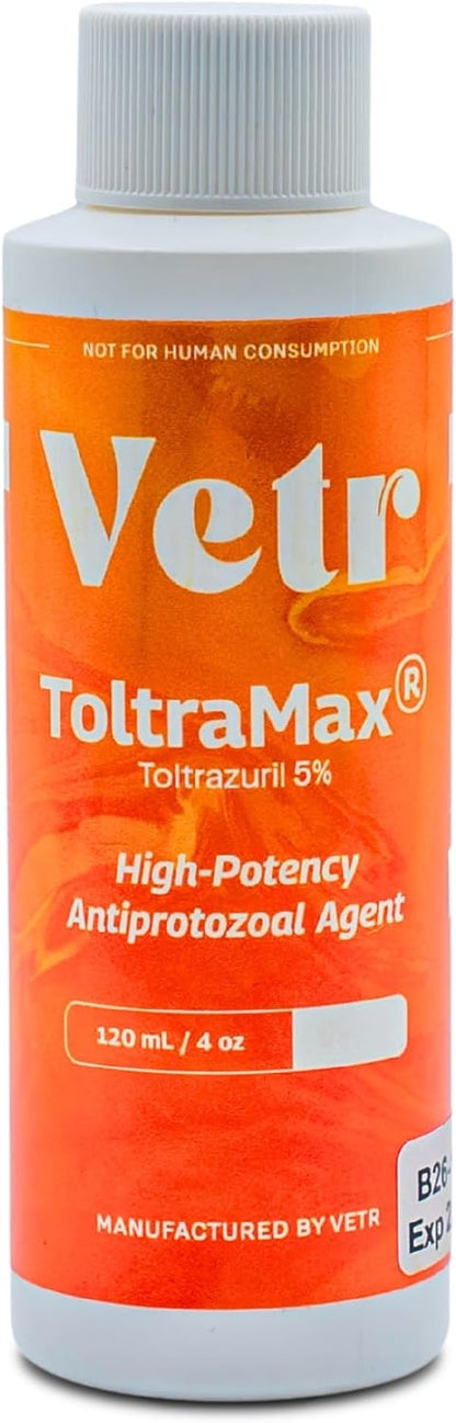 Toltrazuril, Apple Flavored 5.0% for Horses, Dogs, Cats, 120mL/4 Ounce, for Non-Food Chain Animals